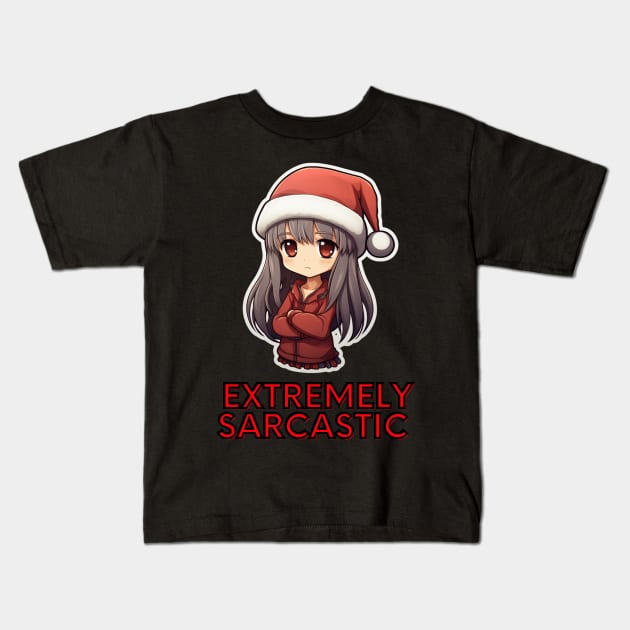 Extremely sarcastic Christmas Girl Kids T-Shirt by MaystarUniverse